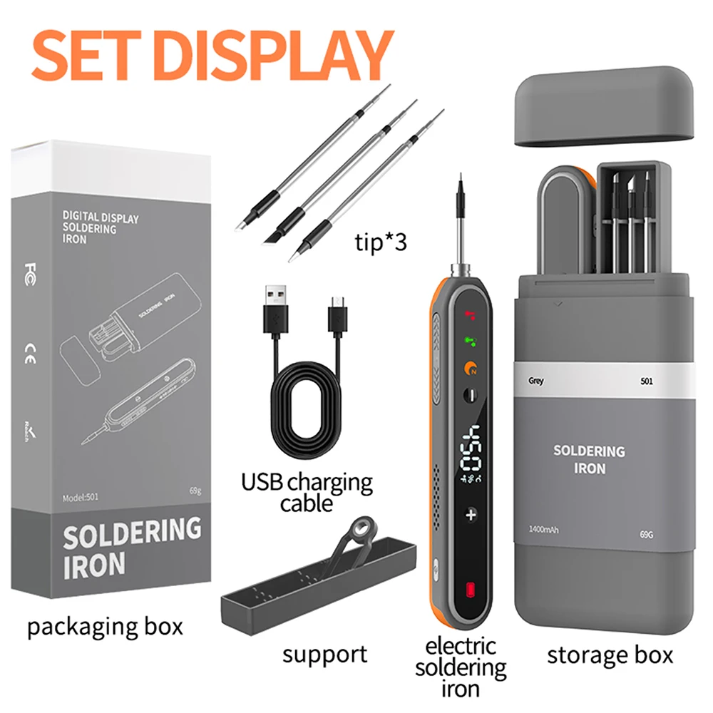 8-15 W USB Digitaler Smart-Lötkolben, kabelloses – Bild 2