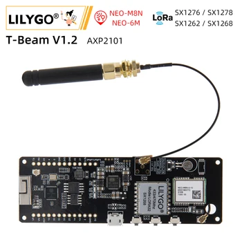 LILYGO® T-Beam V1.2 esp32 lora modul lorawan lange reichweite 1,2 mhz 433mhz 868mhz ESP32-DOWDQ6 entwicklungs