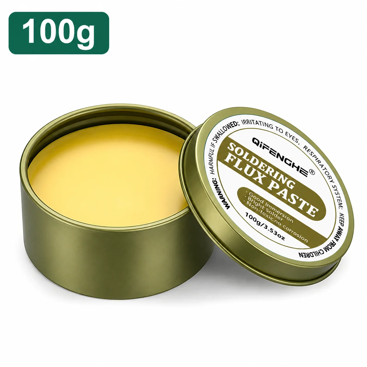 QIFENGHE 100g Lötpaste, ungiftig, korrosionsfrei, Lötzinnhilfsmittel, BGA-PCB-Reparatur, Schweißflussmittel
