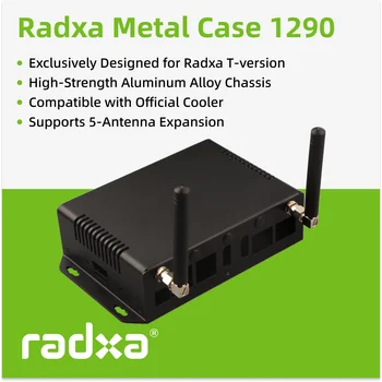Radxa Metallgehäuse 1290 für ROCK 5T, kompatibel mit HD-MI IN