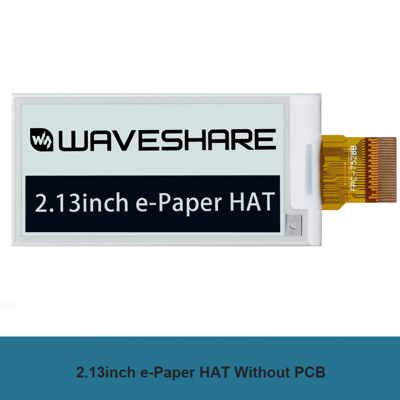 2,13 Zoll E-Ink Display HAT V4 250x122 SPI-Schnittstelle E-Paper-Modul für Raspberry Pi 5/4B/3B+/3B/2B/A+/Zero