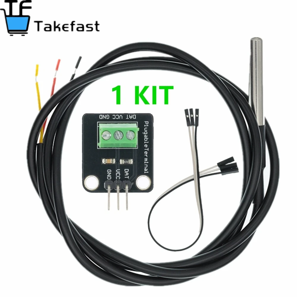 DS18B20 Temperatursensormodul-Kit, wasserdicht, 100 cm, digitales – Bild 6