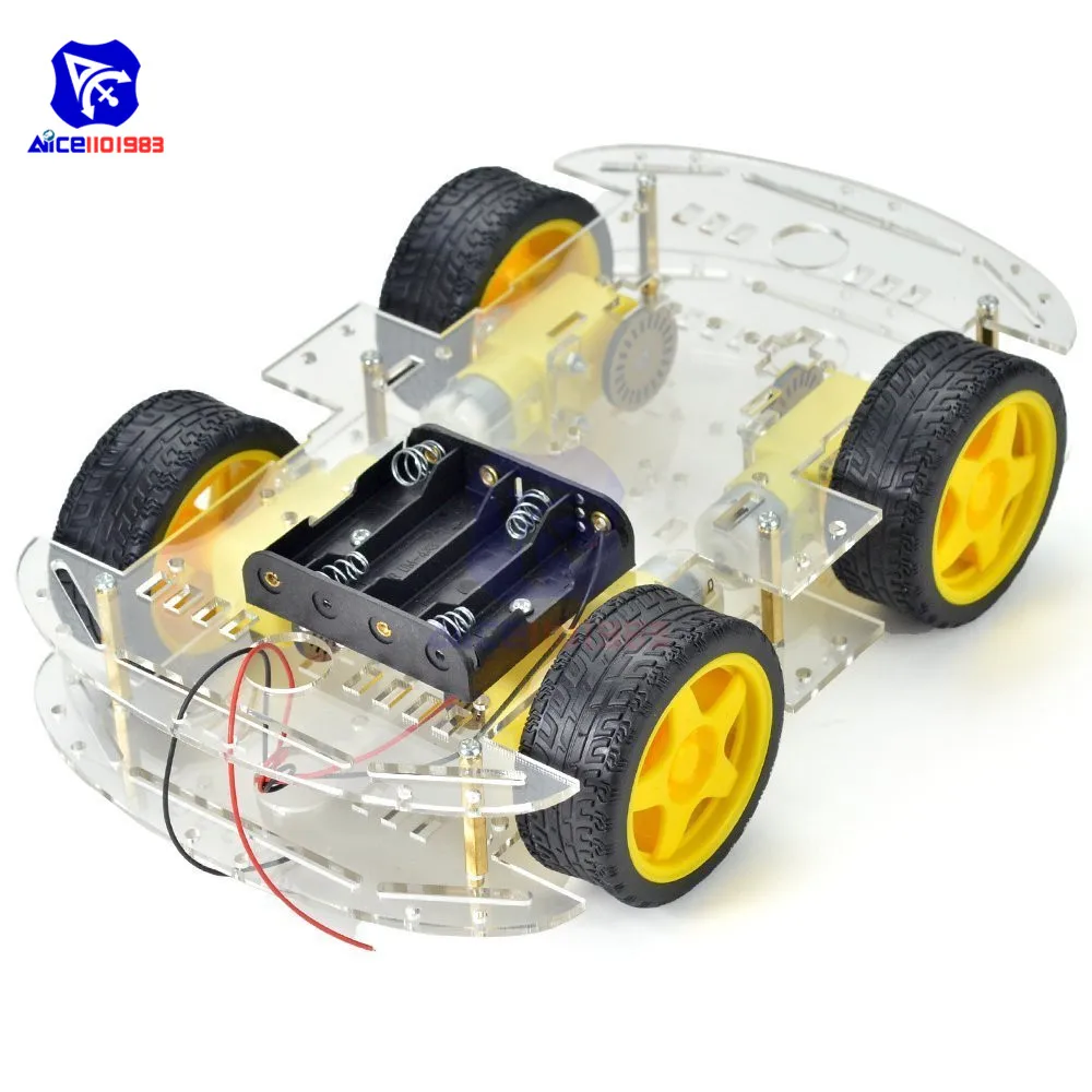 Diymore 4WD Roboter Smart Car Chassis Bausatz – Bild 2