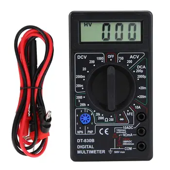 DT830B AC/DC LCD Digital Multimeter 750/1000V Voltmeter Amperemeter Ohm Tester Hohe Sicherheit Handheld Meter