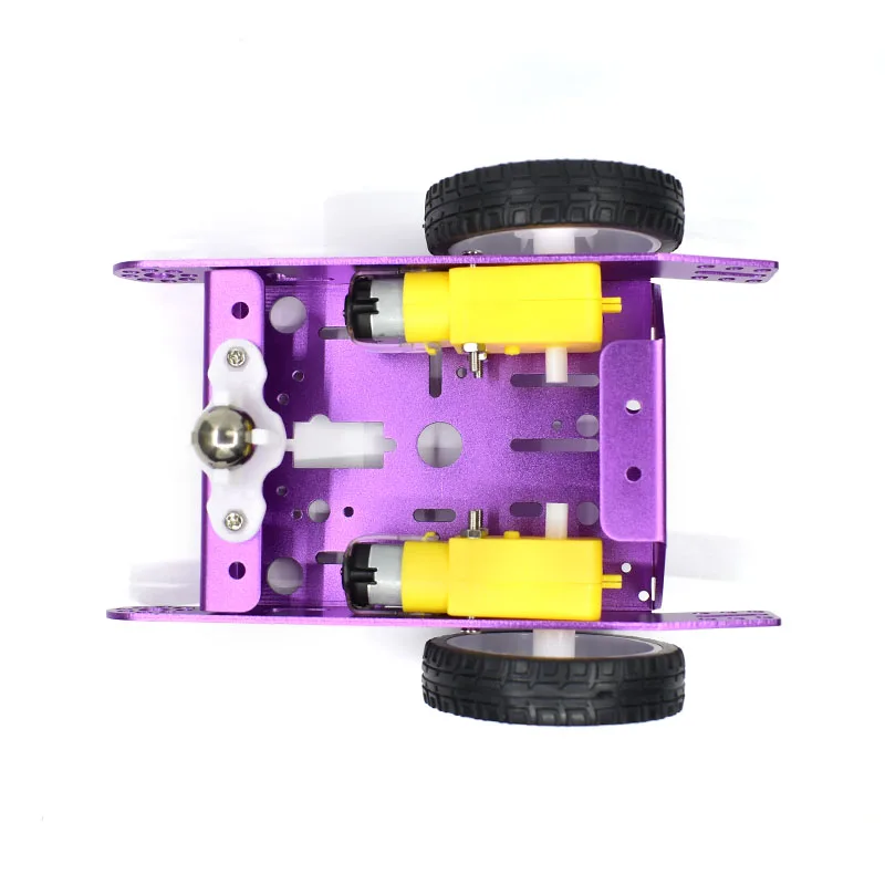 2WD Aluminium 2WD Auto Bildung Spielzeug Neue Legierung Auto Chassis – Bild 6