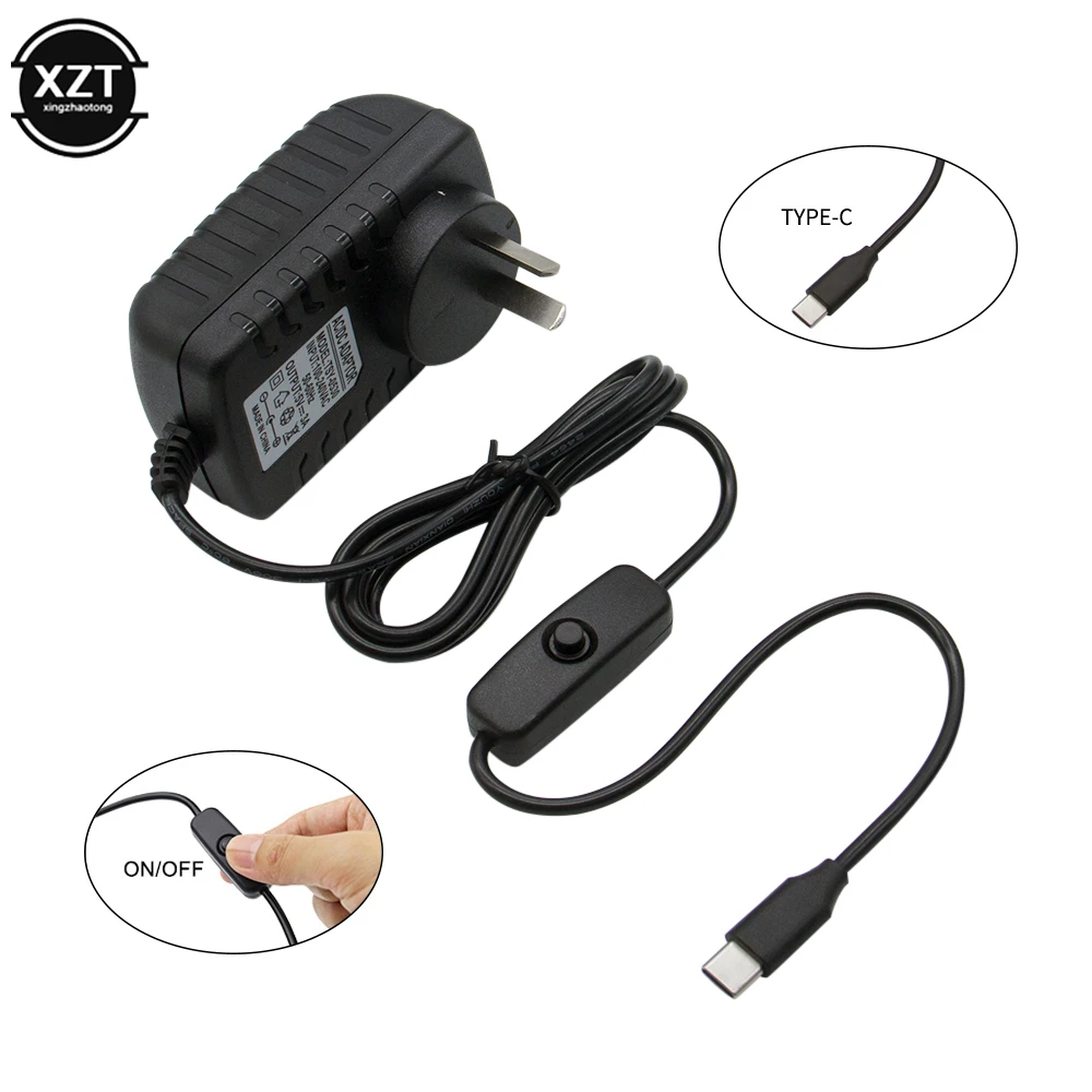 Raspberry Pi 4 Typ-C Netzteil 5V 3A Power Adapter Mit ON/OFF Schalter – Bild 4