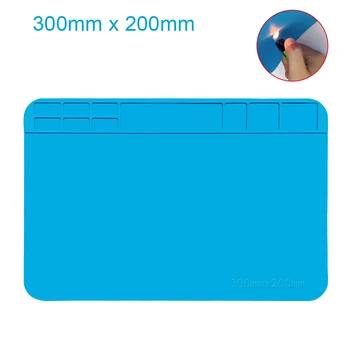 Lötmatte ESD Antistatische hitzebeständige Isolierung Arbeitsmatte Lötstation Kit Silikon Reparatur Pad