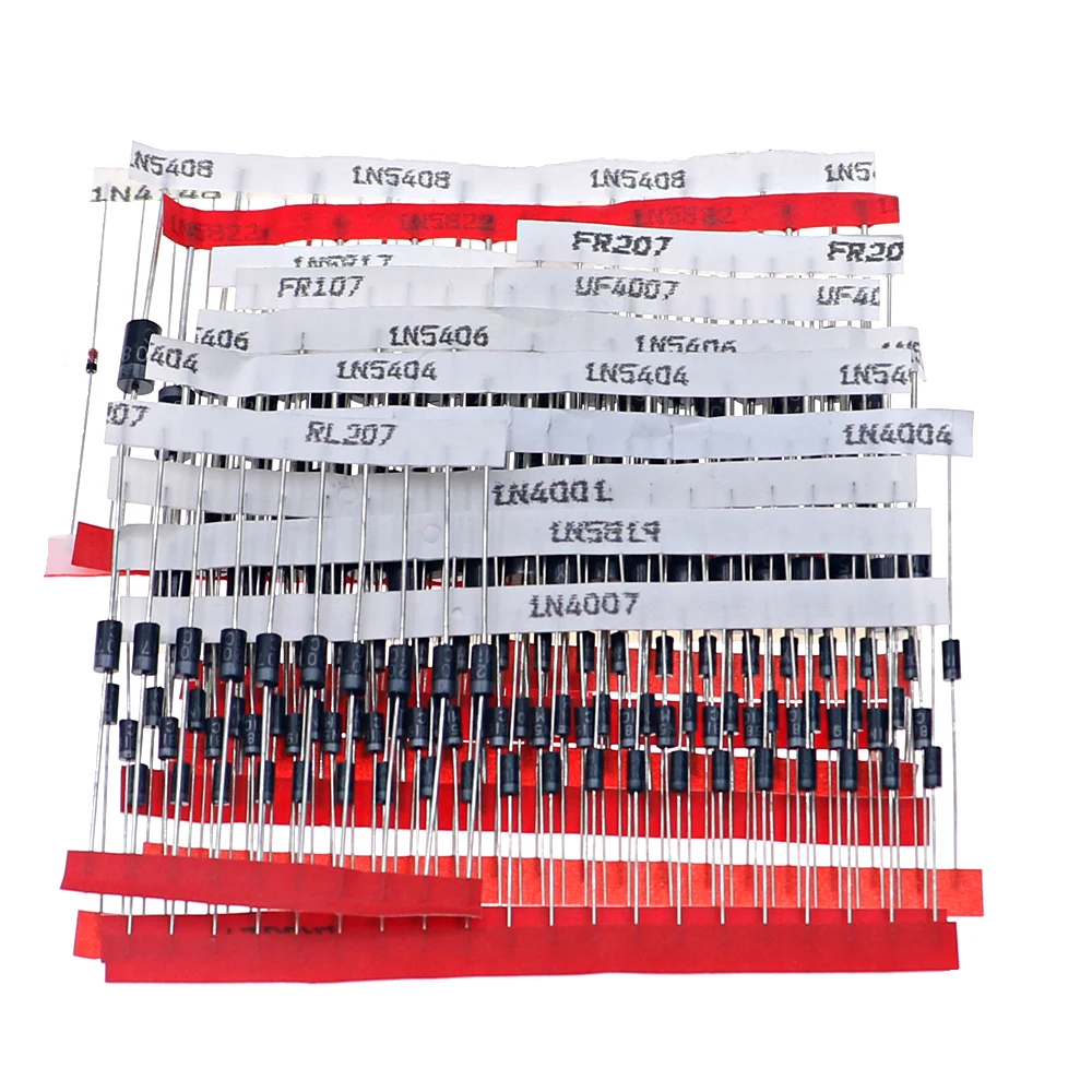 Schnelle Schalt Schottky Diode Sortiert Kit 1N4001 1N4004 1N4007 1N5408 UF4007 FR207 1N5817 1N5819 (200 Stück)