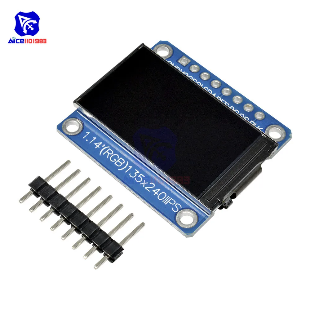 Diymore 1,14 zoll SPI 240x135 RGB TFT LCD Display Modul ST7789 IPS HD – Bild 6