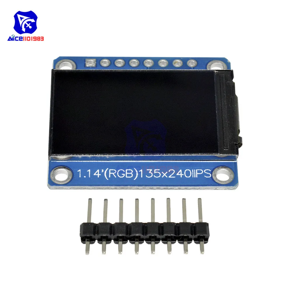Diymore 1,14 zoll SPI 240x135 RGB TFT LCD Display Modul ST7789 IPS HD – Bild 3
