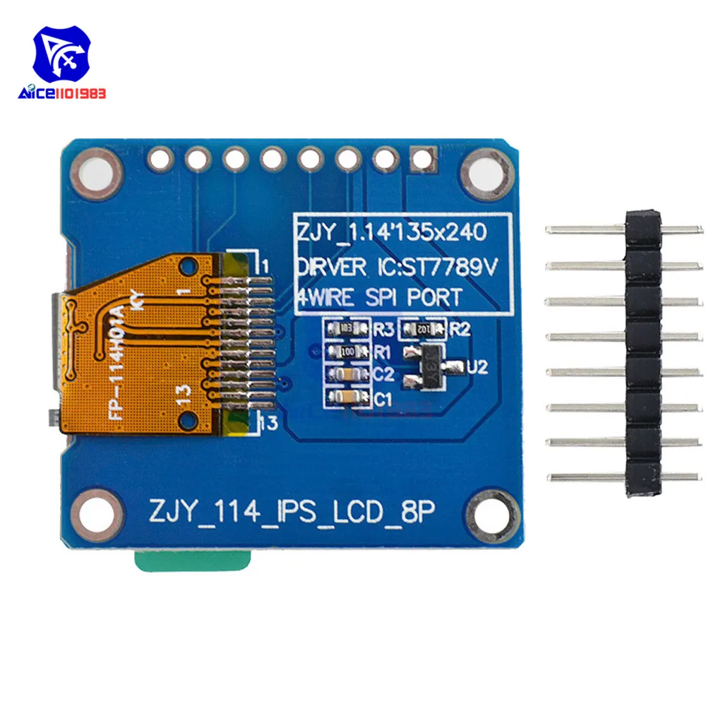 Diymore 1,14 zoll SPI 240x135 RGB TFT LCD Display Modul ST7789 IPS HD – Bild 2