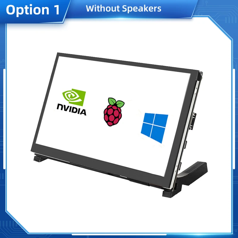 Raspberry Pi 5 7 Zoll Touchscreen IPS 1024x600 HD LCD HDMI-kompatibles Display für RPI 4B 3B+ OPI 5 AIDA64 PC