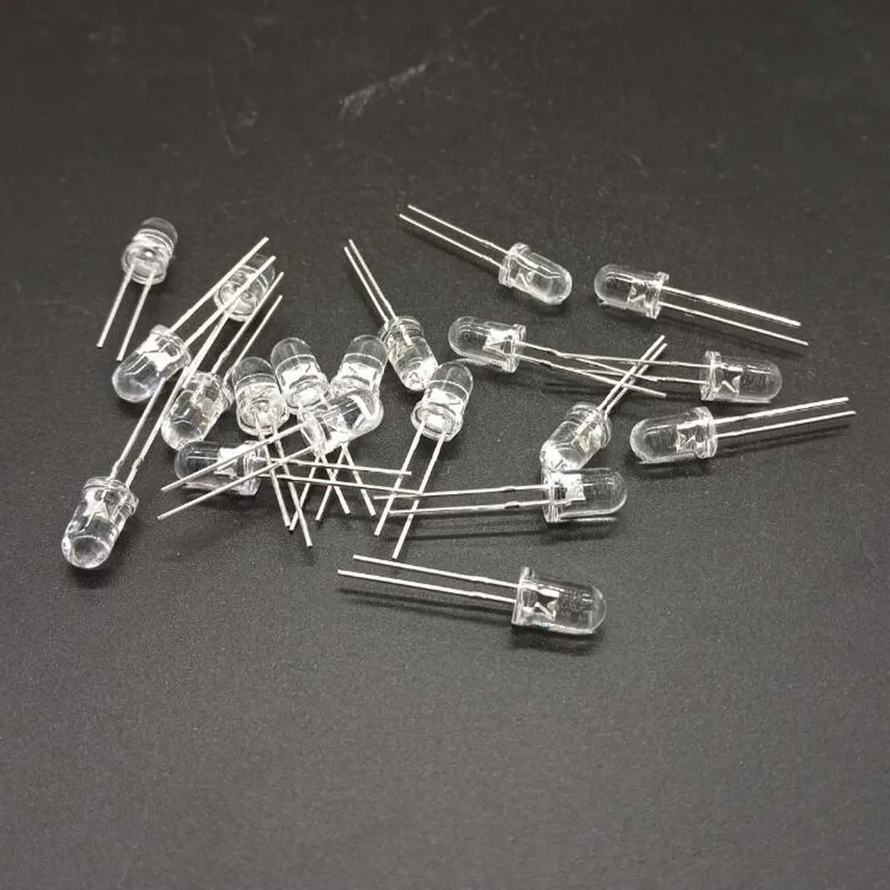 3mm/5mm Licht Diode DIY Kit Weiß Gelb Rot Blau Grün Runde (1000 Stück) – Bild 2