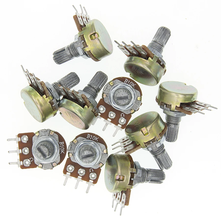 WH148 B1K B10K B50K B100K B1M 3Pin Linear Potentiometer (10 Stück) – Bild 5