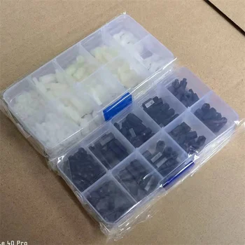 M2 M2.5 M3 Sechskant-Nylon-Abstandshalter für PCB-Motherboard, feste Kunststoff-Abstandsschrauben (180 Stück)
