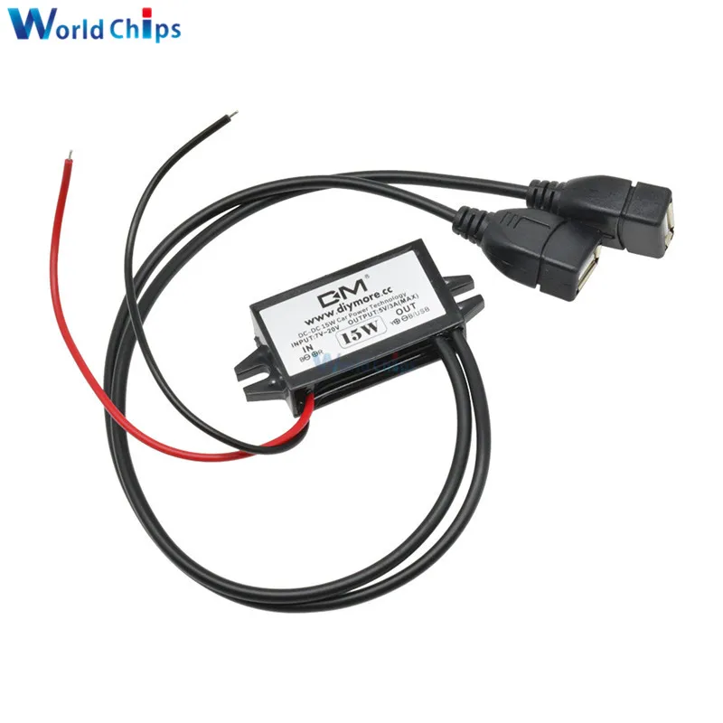 12V zu 5V 3A 15W DC-DC Step Down Buck Converter Netzteil Modul – Bild 4