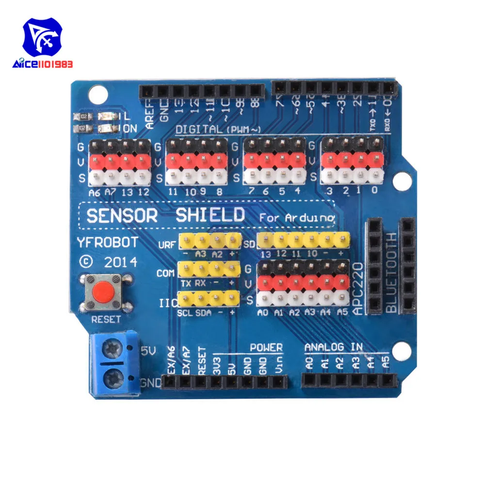 Diymore V5. 0 Sensore Shield Erweiterungsplatine für Arduino – Bild 3