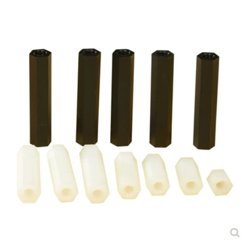 Nylon-Abstandshalter (Weiblich-Weiblich) M2 M2.5 M3 M4 M5 M6 *L Weiß – Bild 3