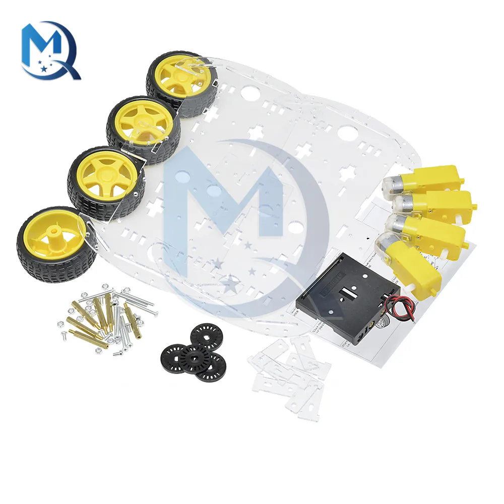 Smart Auto DIY Kit 4WD 4-rad Smart Roboter Auto Chassis Kits – Bild 4