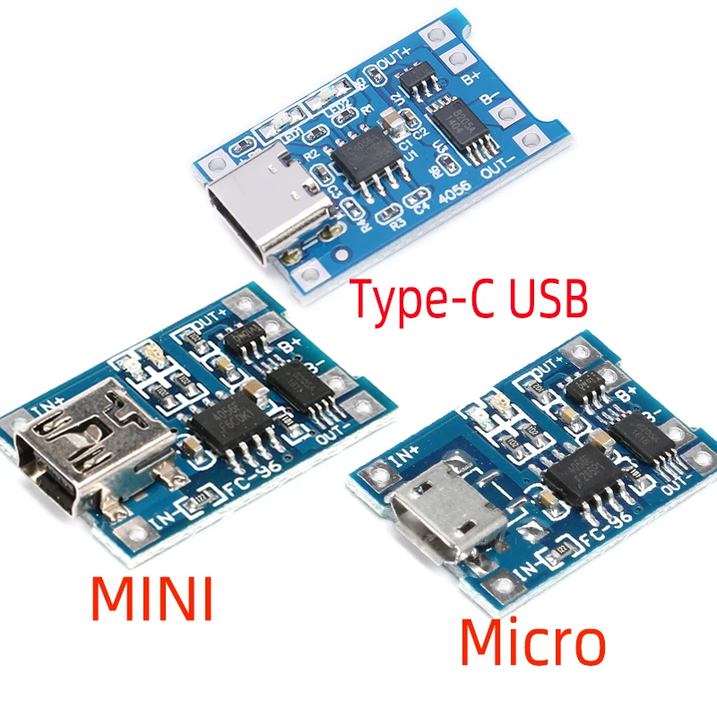 TP4056 Micro USB 5V 1A 18650 TP4056 Lithium-Batterie Ladegerät Modul Lade Board Mit Schutz Dual Funktionen 1A