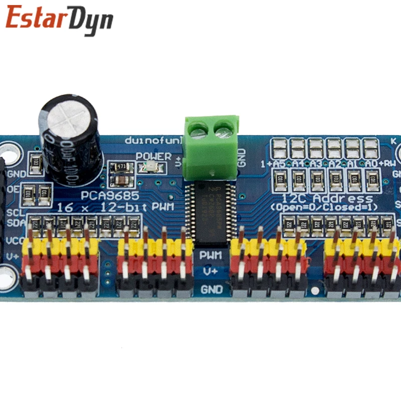 Pca9685pw 16 Kanal 12-Bit pwm Servo Shield Treiber i2c Schnitts telle – Bild 4