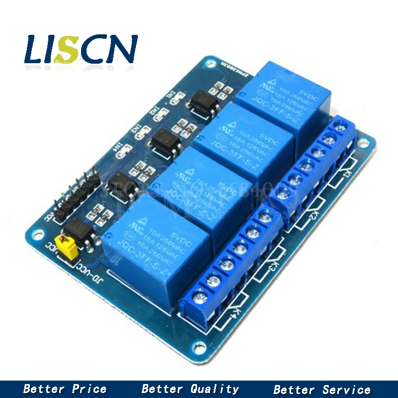 5v 12v 1 2 4 6 8 kanal relais modul mit optokoppler Relais Ausgang 1 2 – Bild 4