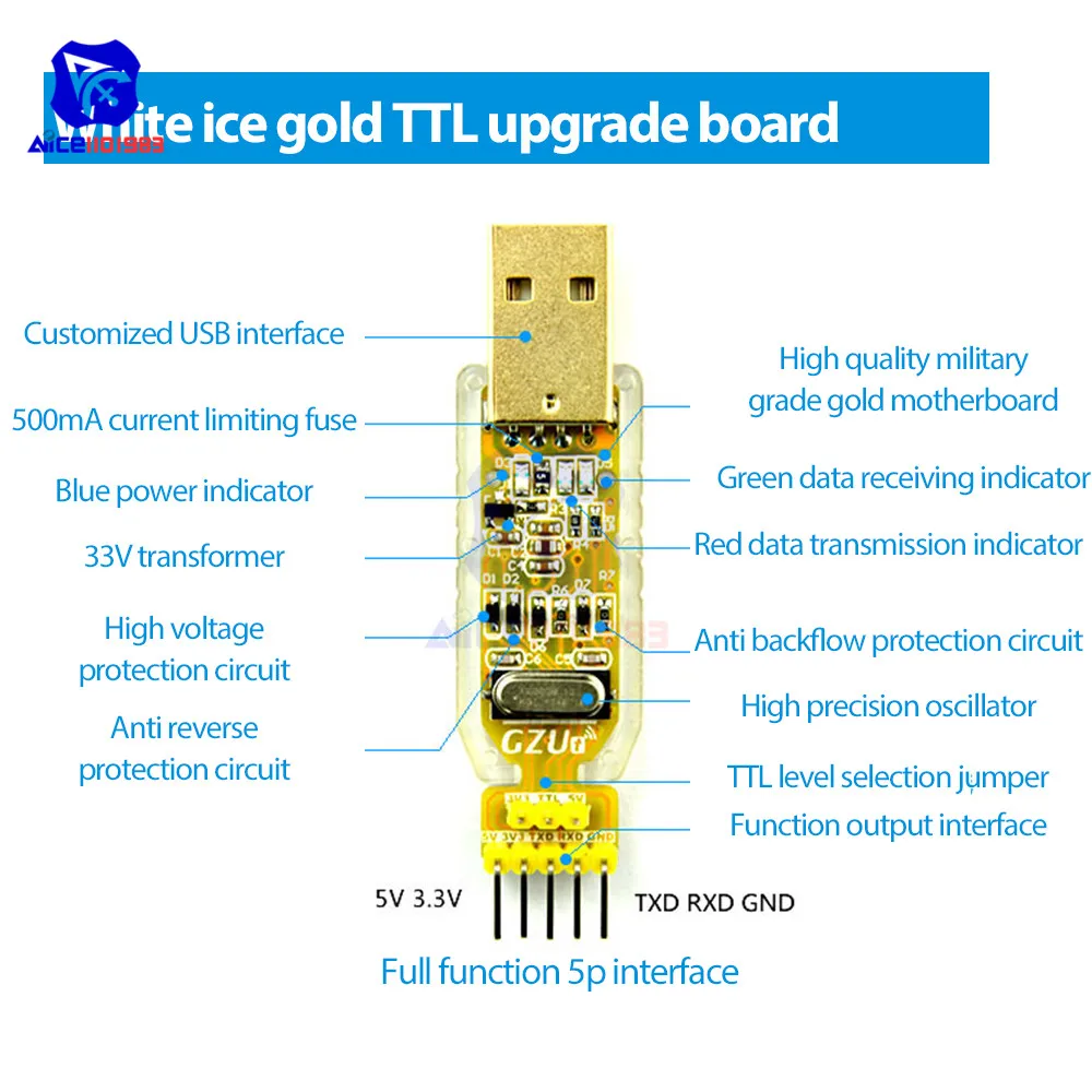 Diymore CH340 CH340G USB zu TTL Programmierer USB Serielle Upgrade – Bild 5