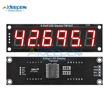 2021New 0,36 Zoll 0,56 Zoll TM1637 6-Digit Digital Led-anzeige Rohr Dezimalstelle 7 Segmente Uhr 5 Volt Modul