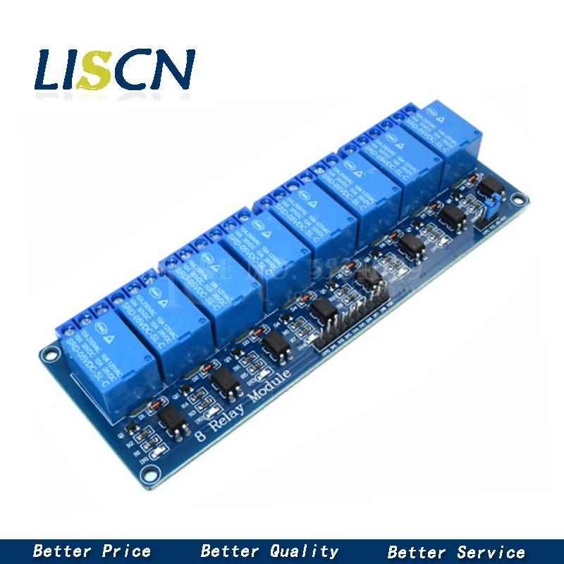 5v 12v 1 2 4 6 8 kanal relais modul mit optokoppler Relais Ausgang 1 2 – Bild 5