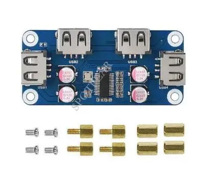 Raspberry Pi Zero Series USB HUB BOX USB HUB HAT (B) 4x USB 2.0 Ports