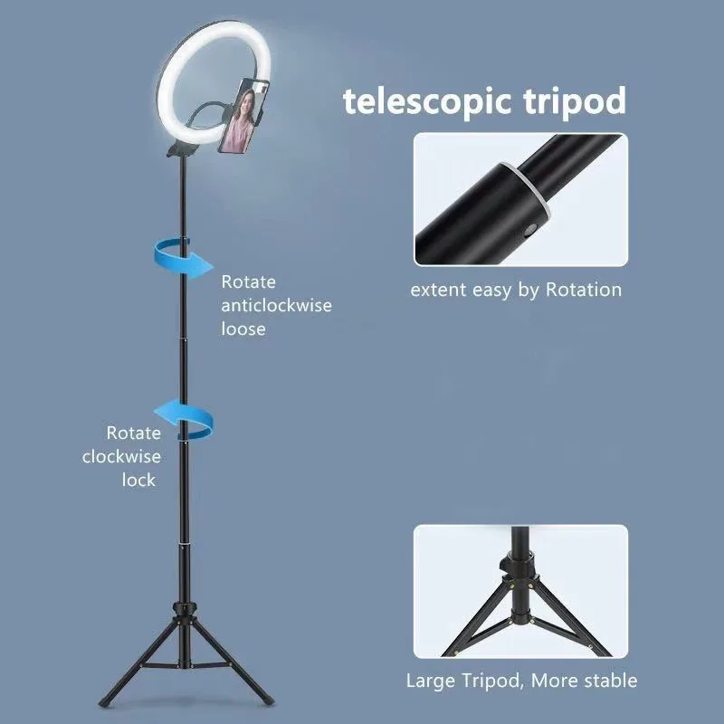 26 33 cm Videoleuchten, dimmbares Licht, Selfie-LED-Ringlicht – Bild 2