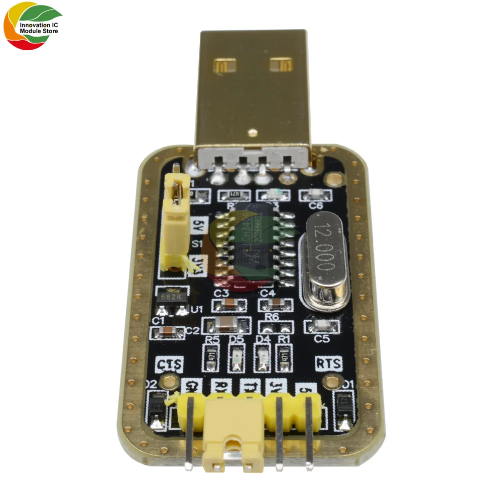Ziqqucu CH340 CH340G USB Programmierer Modul RS232 zu TTL Modul – Bild 4