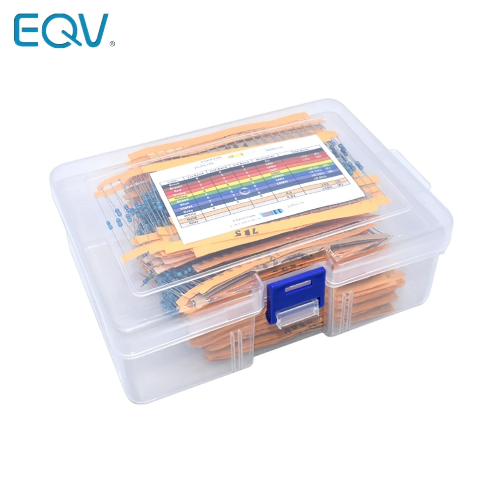 130 Werte 1/4W 0,25 W 1% Metall Film Widerstände Assorted (2600 Stück) – Bild 3