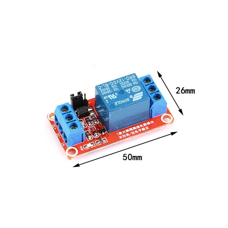 1-Kanal 5 V 12 V 24 V Relaismodul-Board-Abschirmung – Bild 2