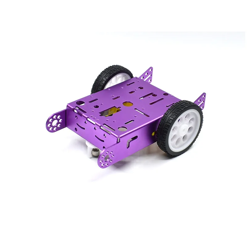 2WD Aluminium 2WD Auto Bildung Spielzeug Neue Legierung Auto Chassis Smart Roboter Auto Chassis Smart Roboter