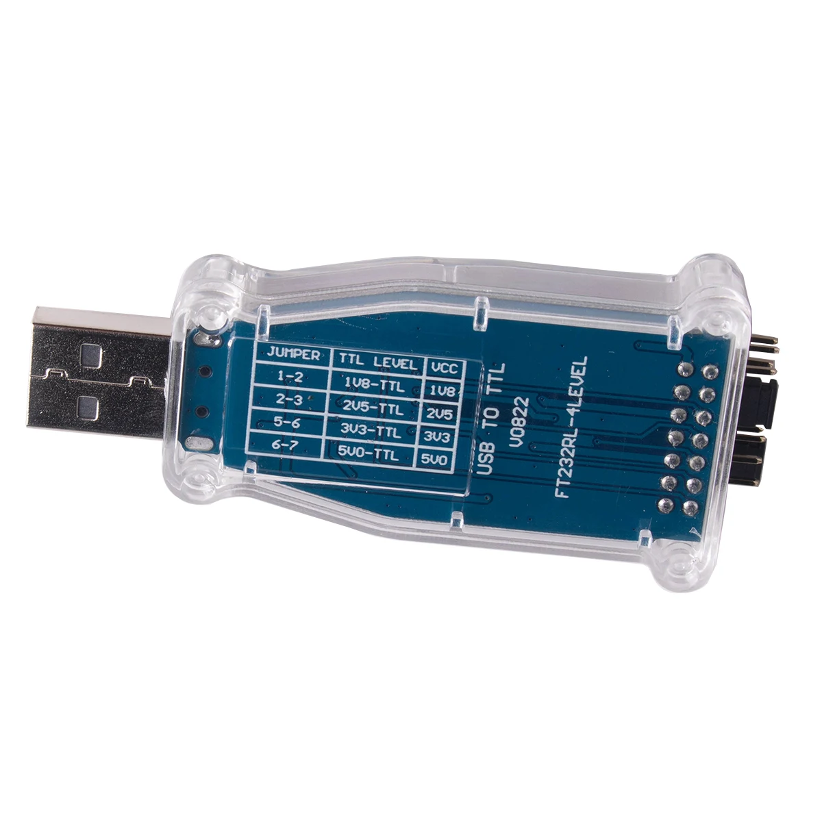 FTDI USB zu 1,8V 2,5V 3,3V 5V TTL UART Schalter Serielles Adaptermodul – Bild 3