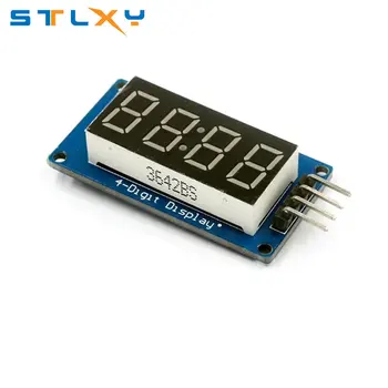 TM1637 LED-Anzeigemodul für Arduino 7 Segment 4 Bits 0,36 Zoll Uhr RED Anode Digital Tube Four Serial Driver