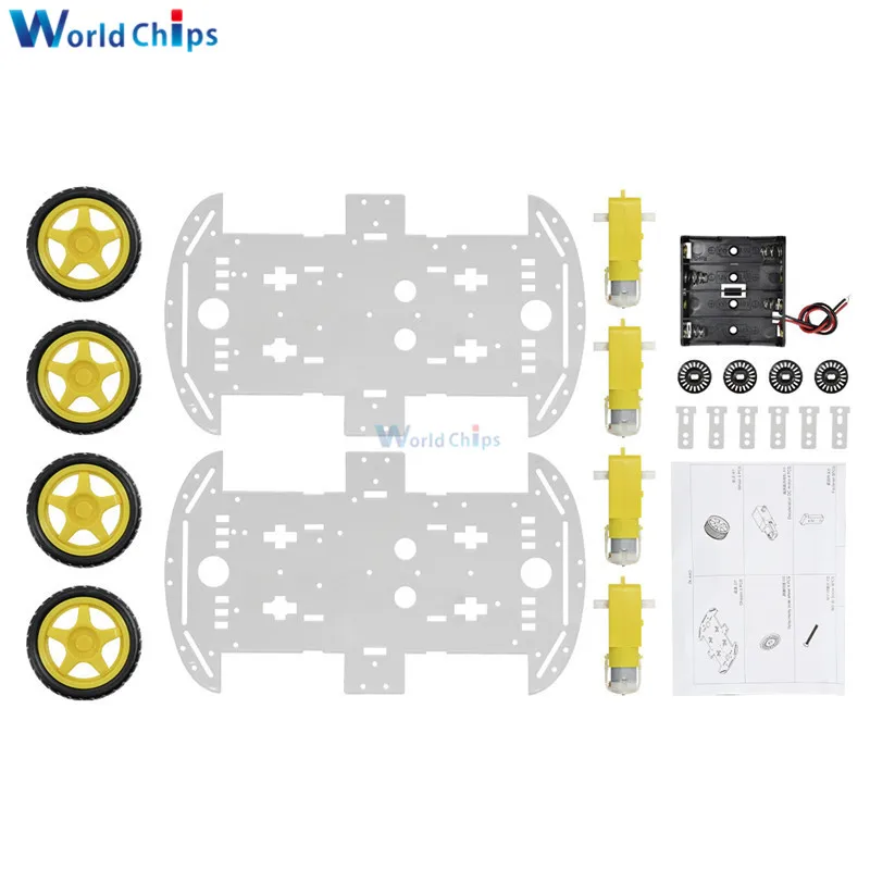Smart Auto Kit 4WD Smart Roboter Auto Chassis Kits Auto – Bild 4