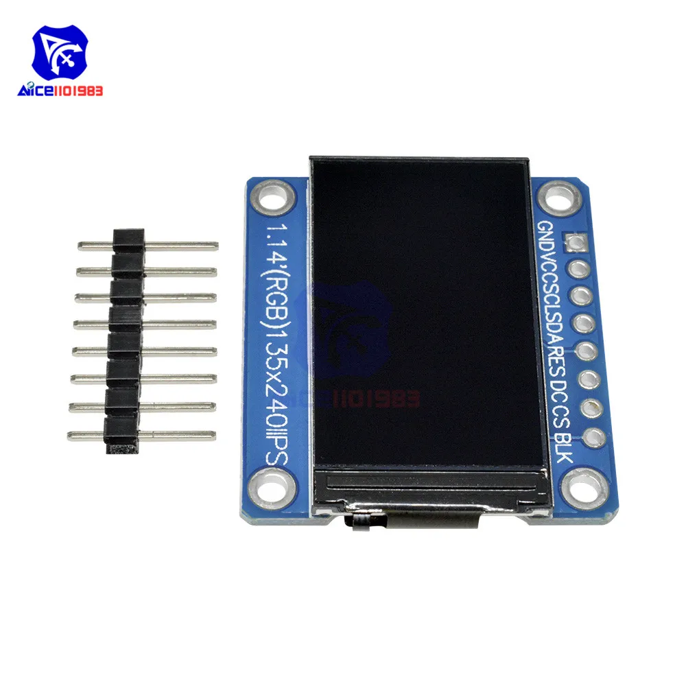 Diymore 1,14 zoll SPI 240x135 RGB TFT LCD Display Modul ST7789 IPS HD – Bild 4