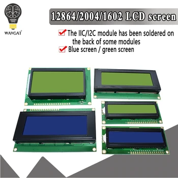 LCD1602 LCD 1602 2004 12864 Modul Blau Grüner Bildschirm 16x2 20X4 Zeichen LCD-Anzeigemodul HD44780 Controller