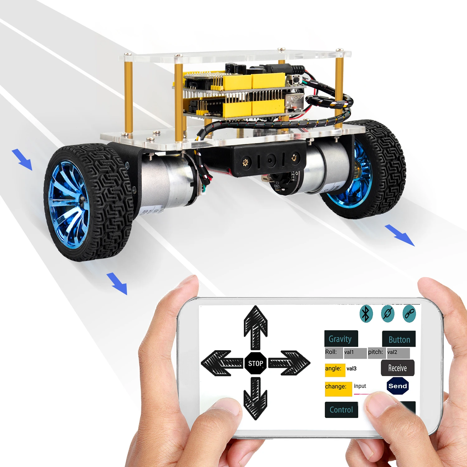 Keyes tudio DIY programmier bare Balance Roboter Auto Kit für Arduino – Bild 6