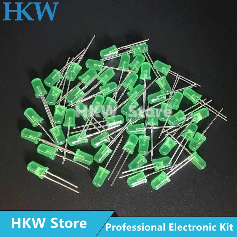 3mm LED-Diode 3mm Assorted Kit Weiß Grün Rot Blau Gelb (100 Stück) – Bild 4