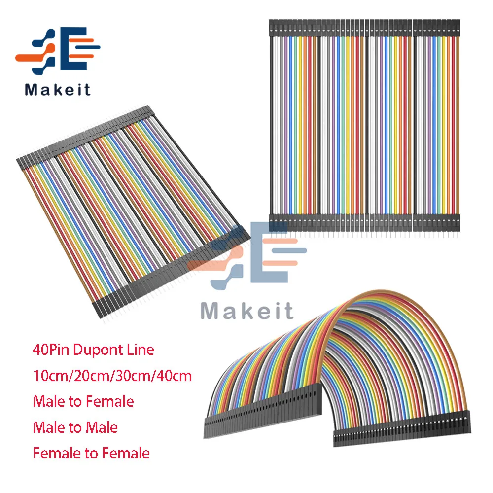 40 Pin Dupont Linie 10CM 20CM 30CM 40CM Männlich zu Weiblich/Männlich zu Männlich/buchse auf Buchse Jumper