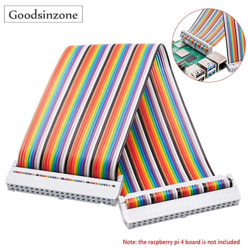 Raspberry Pi 5 8 Zoll 20cm GPIO Kabel, 40 Pin bis 40 p GPIO Band Kabel 8 "für Raspberry Pi 5 4 Modell B