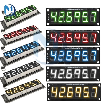 5 V 0,56 Zoll 6-stelliges 7-Segment-Digitalröhren-LED-Anzeigemodul Dezimal TM1637 Uhr