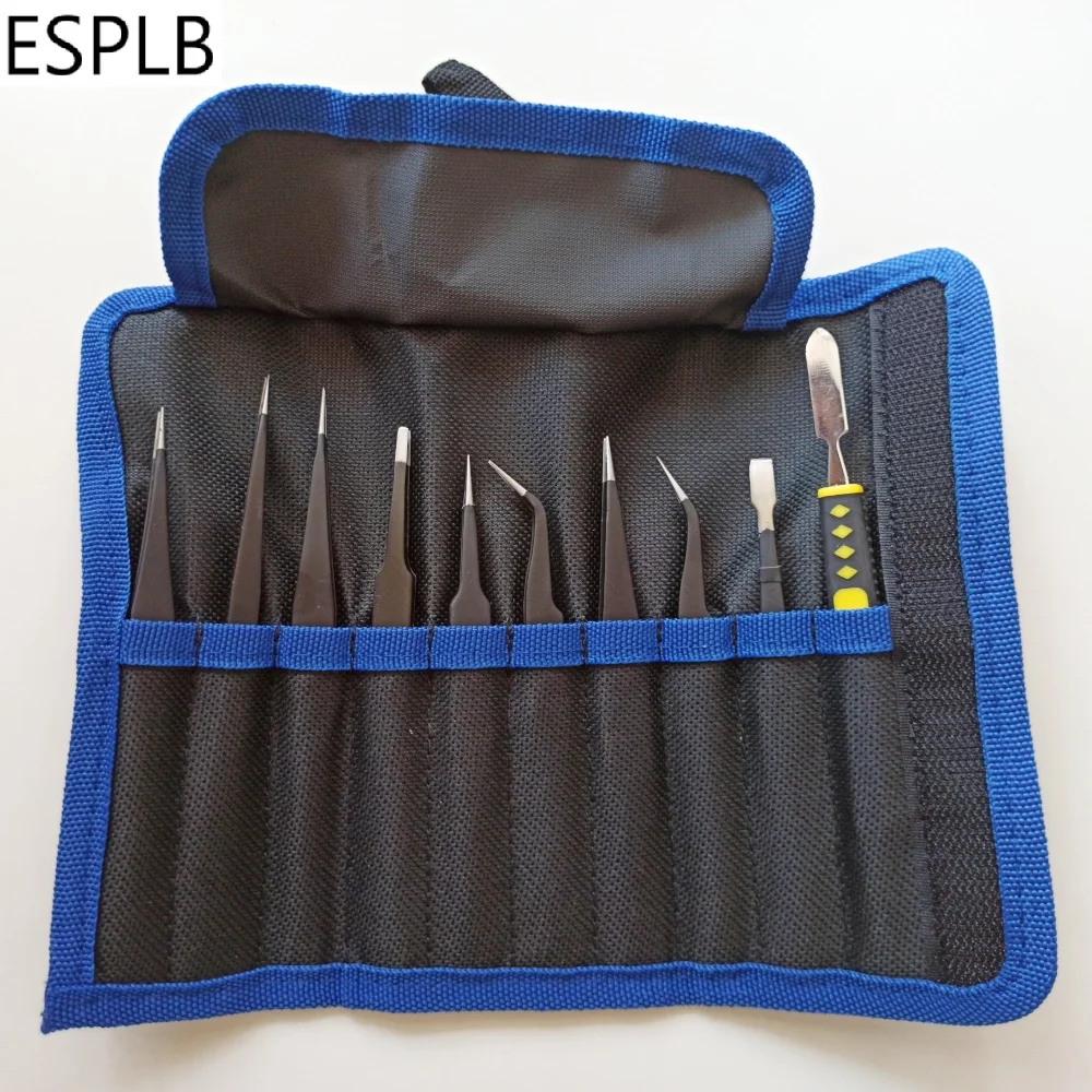 ESD Edelstahl Pinzette Präzision Anti-Statische Industrielle Reparatur – Bild 6
