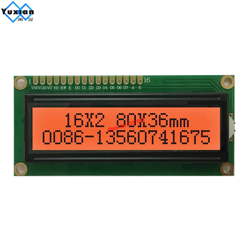 1602 16x2 LCD-Anzeigemodul I2C IIC-Platine I2C Kunststoff 3,3 V 5 V – Bild 3