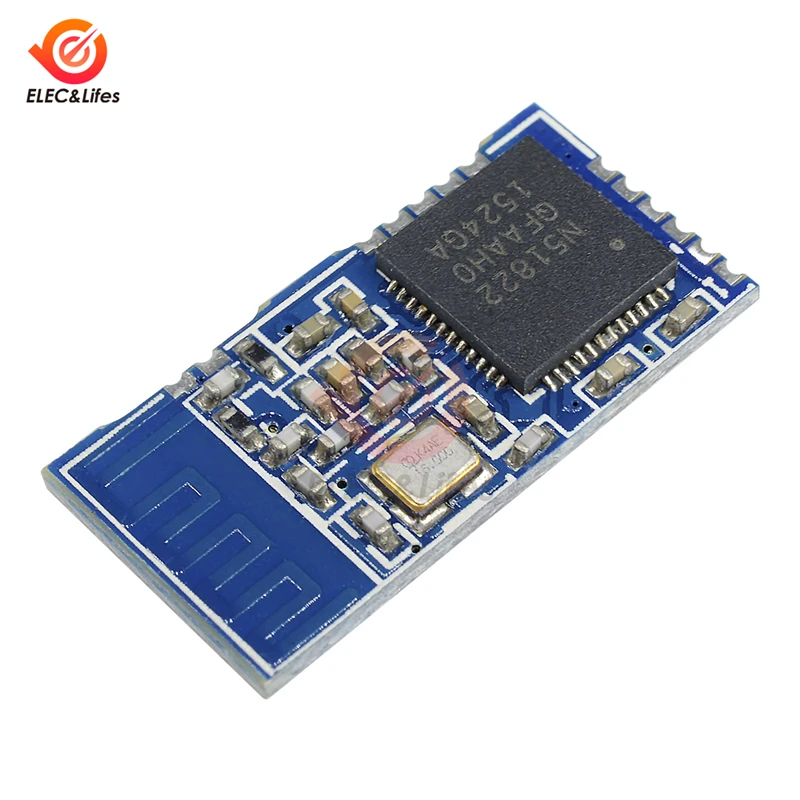NRF51822-04 BLE4.0 Drahtloses Bluetooth-Modul TTL UART Geringer Stromverbrauch 3,3 V mit PCB-Antenne
