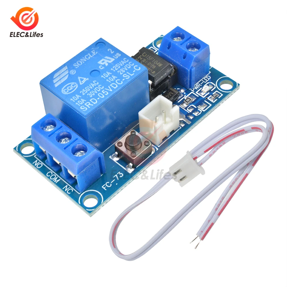 5V 12V 24V 1-Kanal-Relaismodul mit Schalter Kompaktes Design Einfach – Bild 3