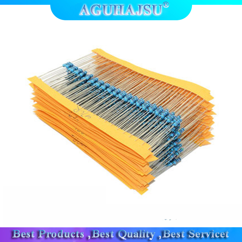 300 600 PCS /Set 1/4W Widerstand 1% 30 Arten Jeder Wert Metall Film Widerstand Sortiment Kit widerstände 100R